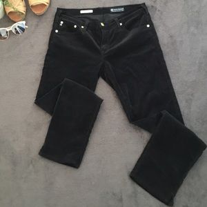 AG Black Cord Ankle Skinny the Sadie Pants
